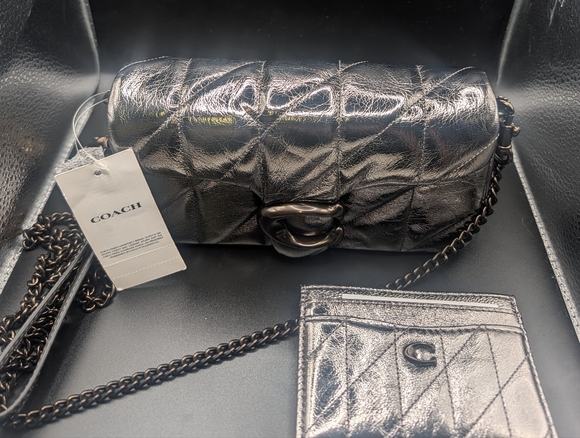 Coach Black Quilted Leather Bag - Picture 1 of 12